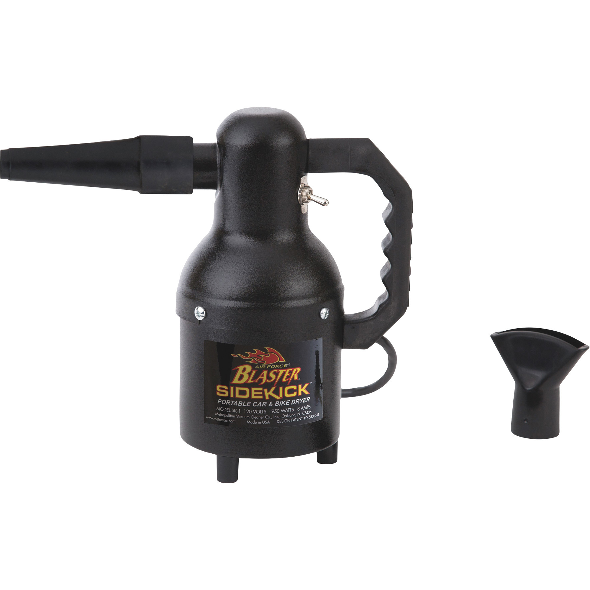 METROVAC Air Force Blaster Sidekick Blower / Dryer, 1.3 HP, 960 Watts, Model# 103-142034 - SK-1